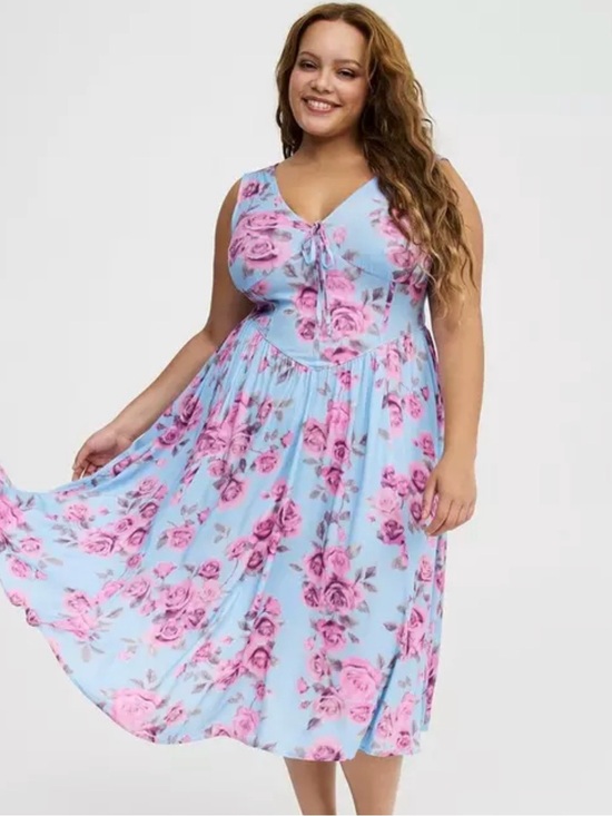 torrid Dresses & Skirts - NWT Torrid Corset Detail Midi Dress sixe 14-16 1x